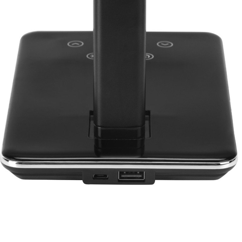 Настольная лампа с функцией беспроводной зарядки "Starline", черный