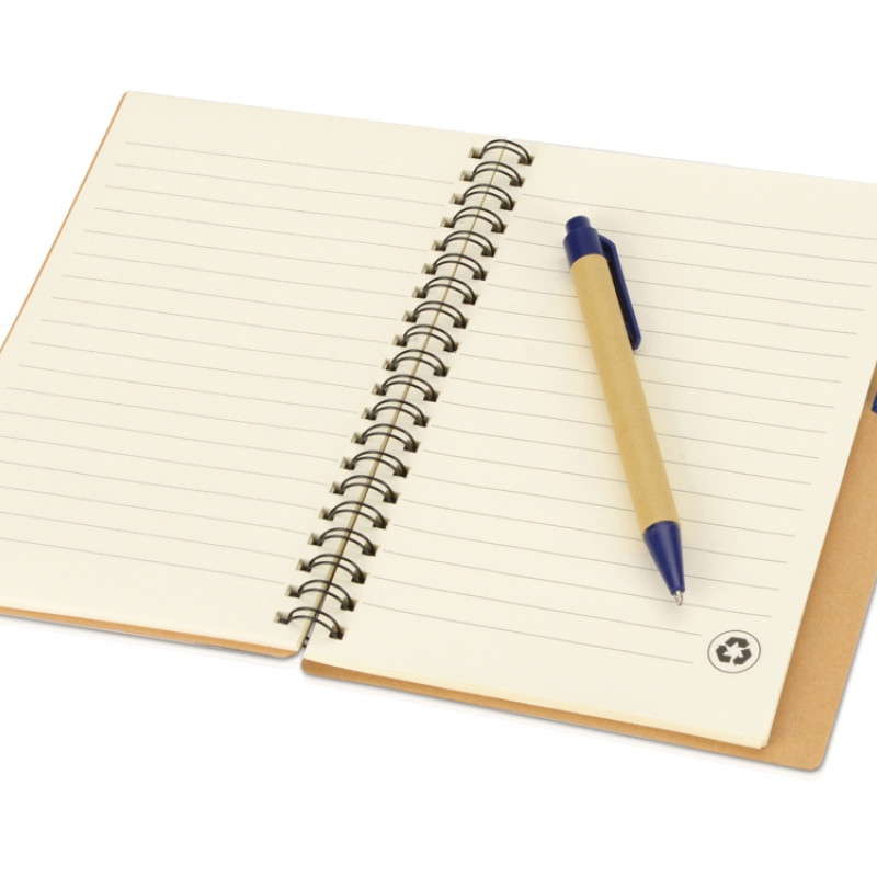 Блокнот "Priestly" с ручкой, синий