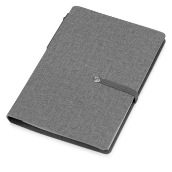 Блокнот А6 «Write and stick» с ручкой и набором стикеров, серый