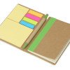 Блокнот А6 «Write and stick» с ручкой и набором стикеров, зеленое яблоко