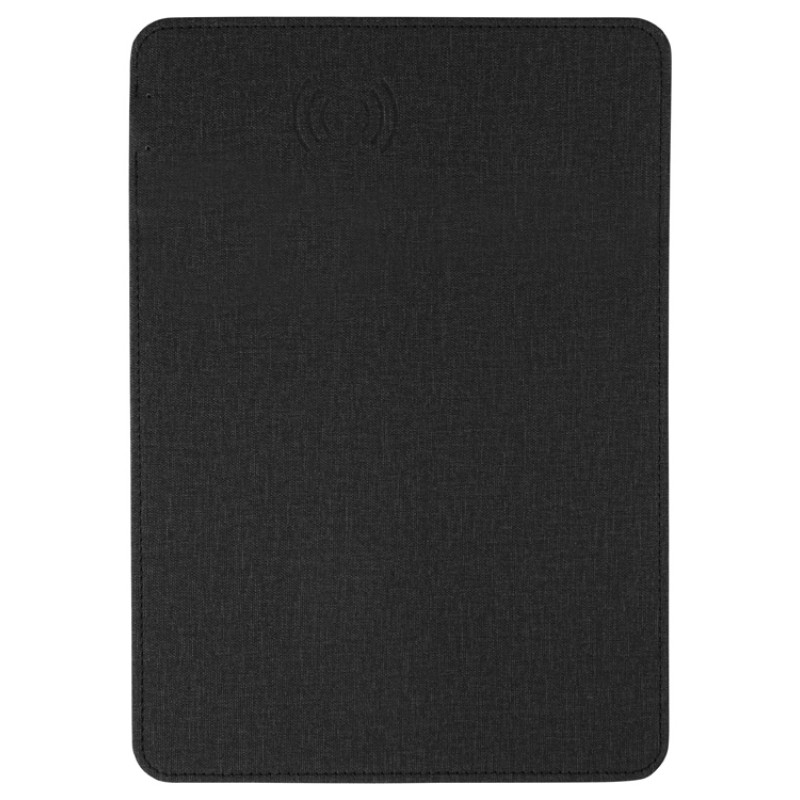 Коврик для мыши с беспроводной зарядкой "Mist", темно-серый (Р)