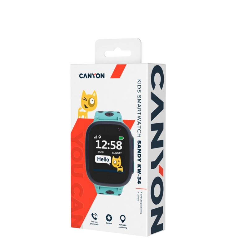 Детские часы Canyon Sandy KW-34, серо-голубой
