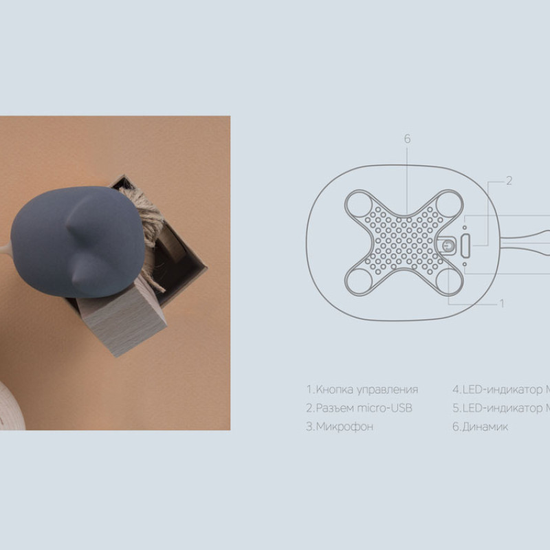 Портативная акустика Rombica Mysound Tito 2C, темно-серый