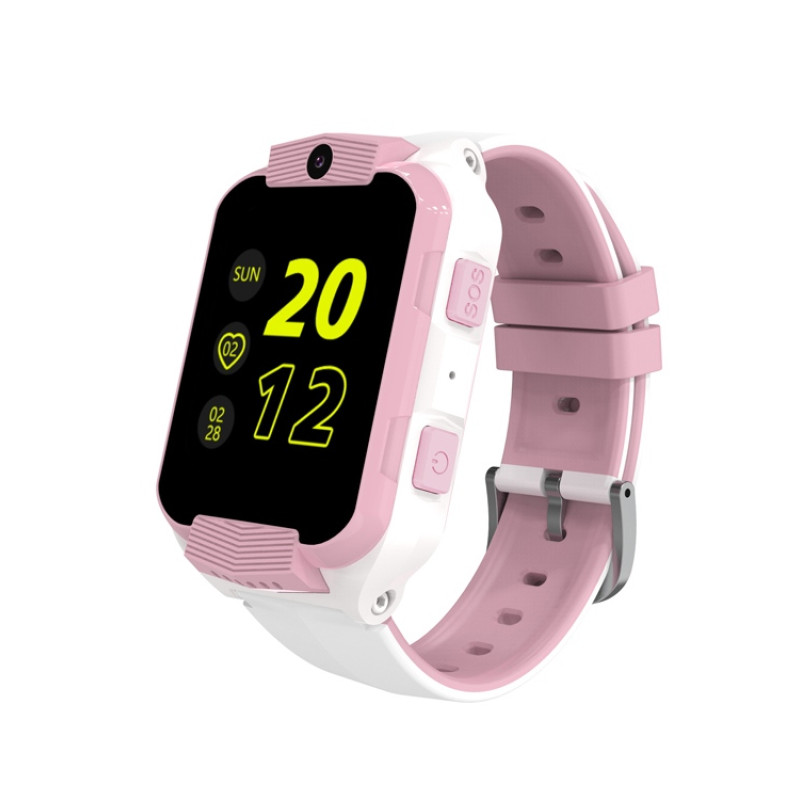 Детские часы "Cindy" KW-41, IP67, белый/розовый