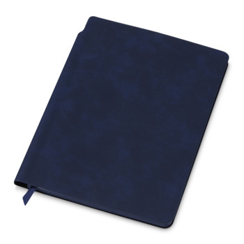 Блокнот А5 "Notepeno Max", 96 листов 80 гр/м2 белой FSC бумаги, темно-синий