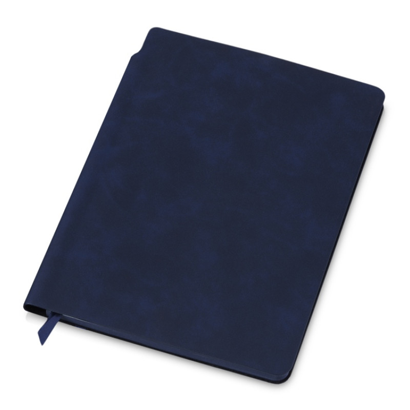 Подарочный набор с термобутылкой, блокнотом, ручкой и чаем, синий