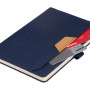 Блокнот А5 из RPET "Harvey", 80 листов FSC бумага, синий