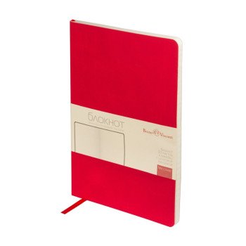 Блокнот А5 "Megapolis Flex Velvet", красный