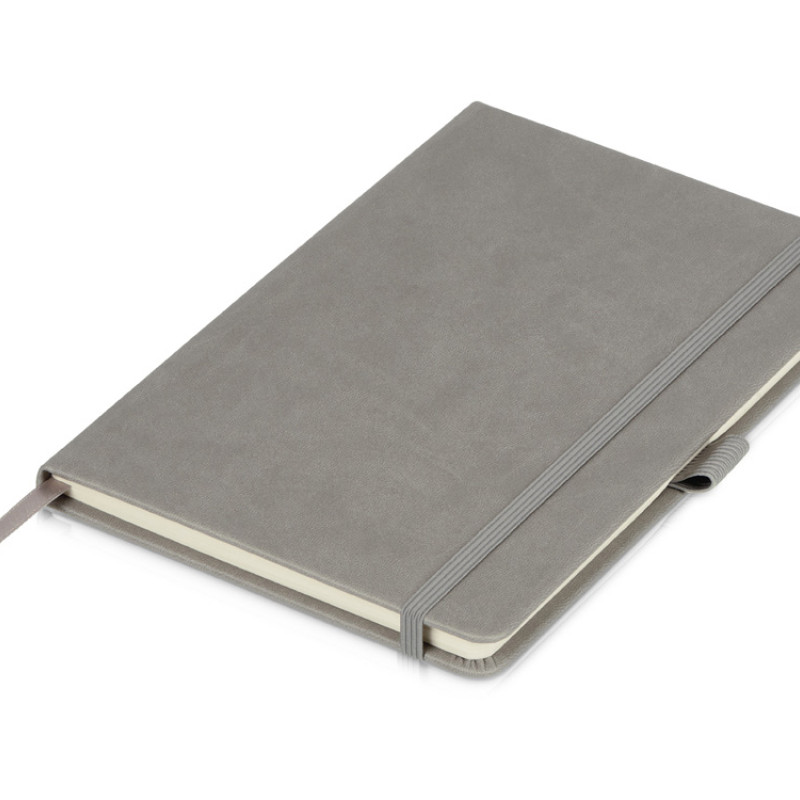 Блокнот "Softy 2.0", твердая обложка A5, 80 листов, серый
