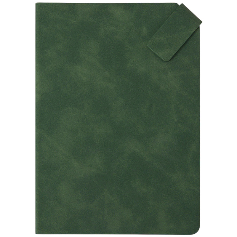 Блокнот А5 в гибкой обложке "Chaplin", зеленый