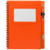 Блокнот "Контакт" с ручкой, оранжевый