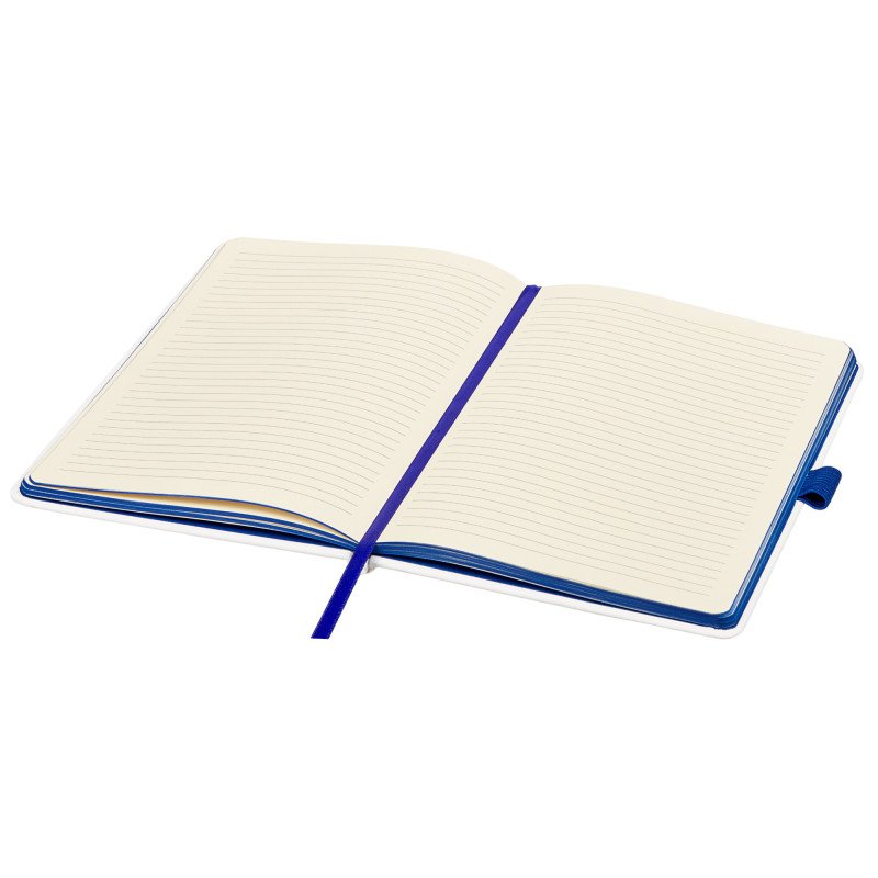 Блокнот "ColorNote White", твердая обложка A5, 80 листов, белый с синим Блокнот "ColorNote White", твердая обложка A5, 80 листов, белый с синим