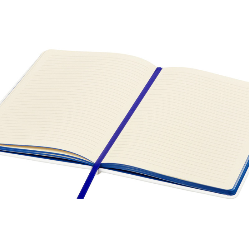 Блокнот "ColorNote White", твердая обложка A5, 80 листов, белый с синим