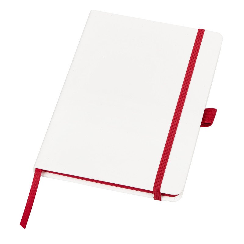Блокнот "ColorNote White", твердая обложка A5, 80 листов, белый с красным Блокнот "ColorNote White", твердая обложка A5, 80 листов, белый с красным