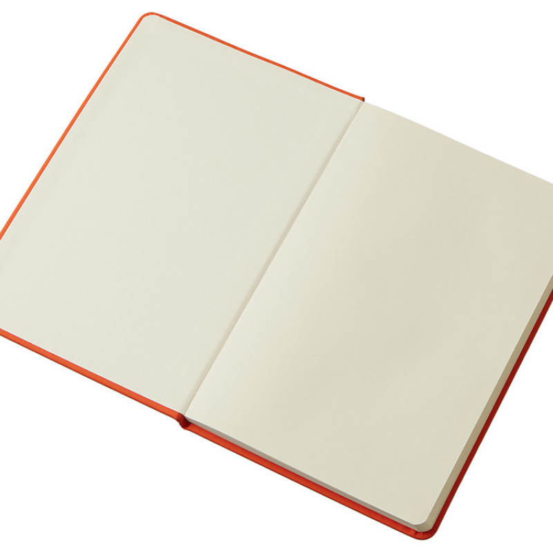 Блокнот в твердой обложке A5 «Виспи 2.0» в клетку, оранжевый