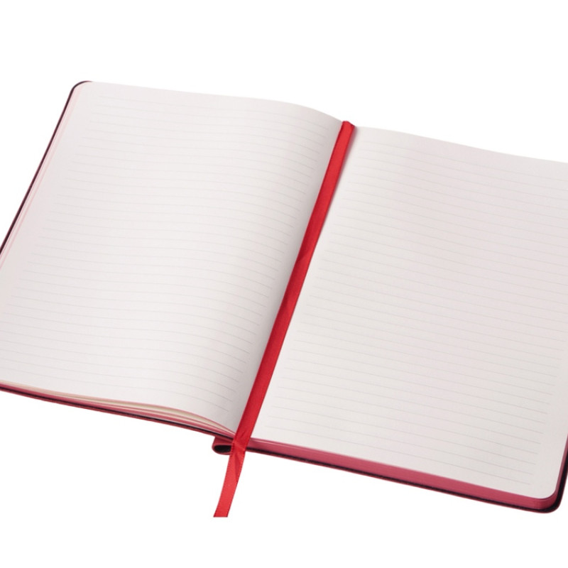 Блокнот А5 "Notepeno Max", 96 листов 80 гр/м2 белой FSC бумаги, красный