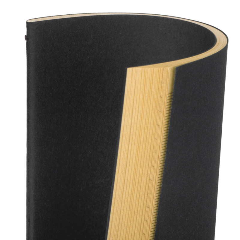 Блокнот "Monet", гибкая обложка A5 из моющегося крафта, 32 листа, черный