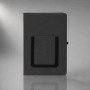 Блокнот "Pocket" 140*205 мм с карманом для телефона, черный