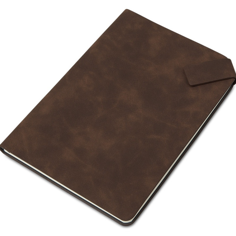 Блокнот А5 в гибкой обложке "Chaplin", шоколадный