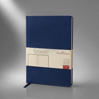 Блокнот А5 "Megapolis Flex Velvet", синий