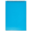 Блокнот на пружине в пластиковой обложке А5, синий