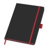 Блокнот "ColorNote Black", твердая обложка A5, 80 листов, черный с красным (Р) Блокнот "ColorNote Black", твердая обложка A5, 80 листов, черный с красным (Р)