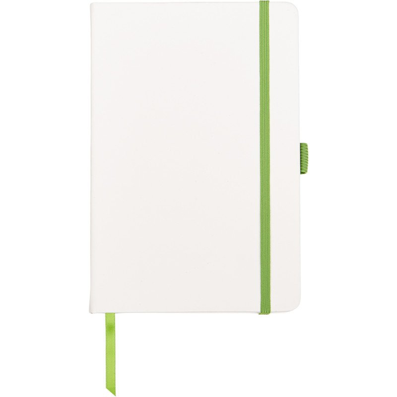 Блокнот "ColorNote White", твердая обложка A5, 80 листов, белый и зеленое яблоко Блокнот "ColorNote White", твердая обложка A5, 80 листов, белый и зеленое яблоко