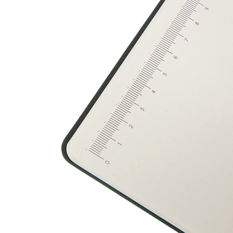 Блокнот А5 в гибкой обложке "Chaplin", зеленый