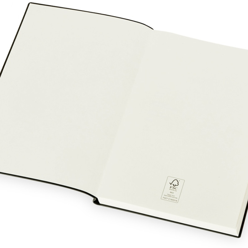 Бизнес блокнот "Supreme" с вставкой из софт-тача, гибкая обложка, 128 листов, серый