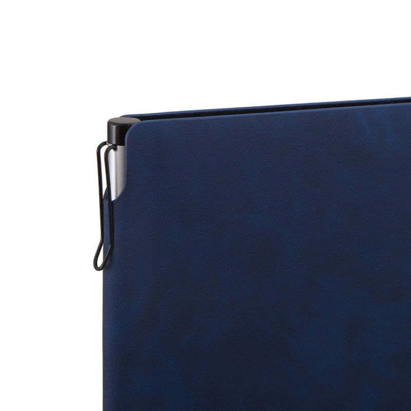 Блокнот А5 "Notepeno Max", 96 листов 80 гр/м2 белой FSC бумаги, темно-синий