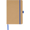 Блокнот A5 "Sevilia Color", твердая обложка из крафта, 80 листов, цветной срез и форзац, натуральный/синий