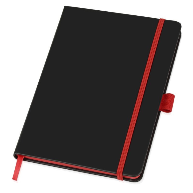 Блокнот Color edge A5, черный/красный Блокнот Color edge A5, черный/красный