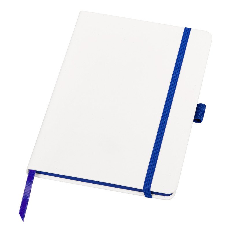 Блокнот "ColorNote White", твердая обложка A5, 80 листов, белый с синим Блокнот "ColorNote White", твердая обложка A5, 80 листов, белый с синим