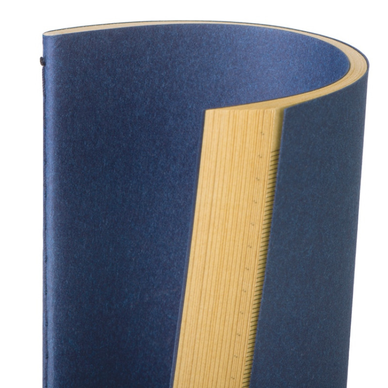 Блокнот "Monet", гибкая обложка A5 из моющегося крафта, 32 листа, темно-синий