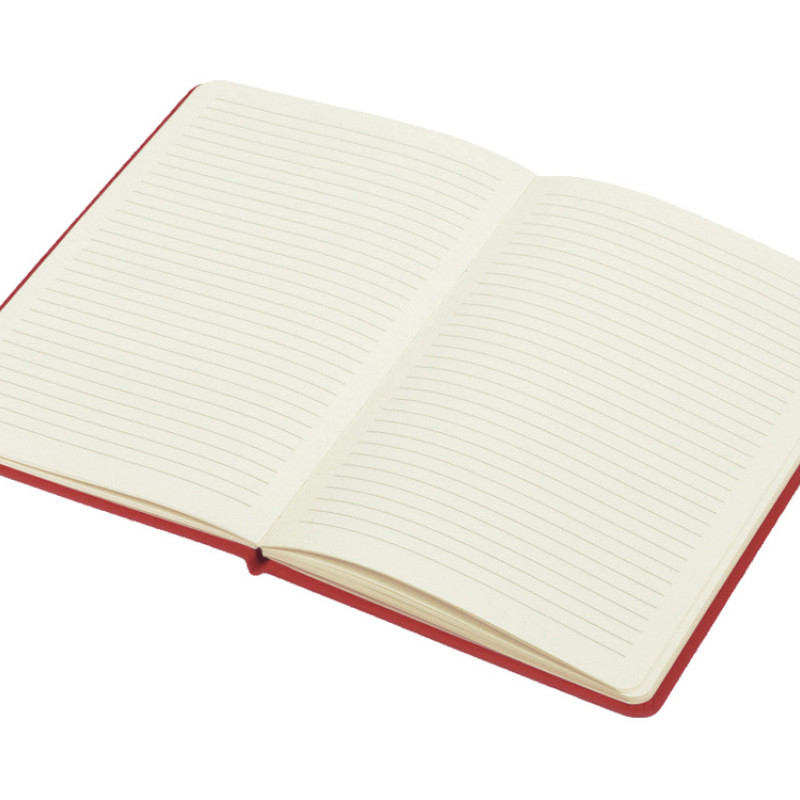 Блокнот "Wispy", твердая обложка A5, 64 листа в линейку, красный (Р)