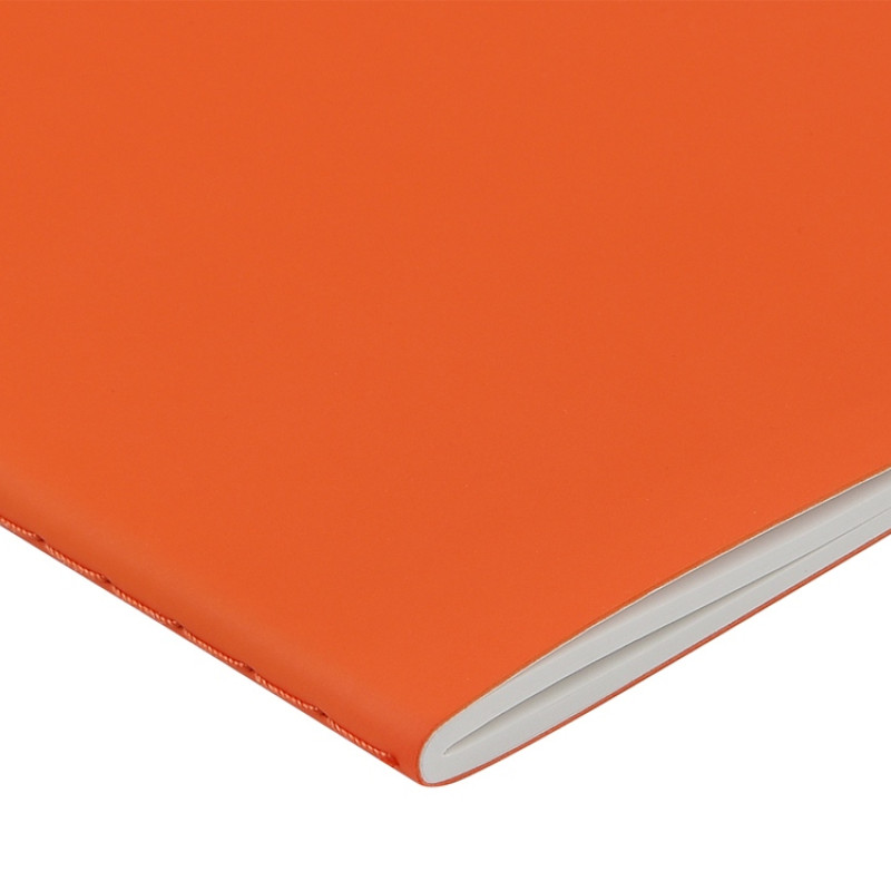 Тетрадь с каменной бумагой А5 "Carrara" 40 л., линейка, оранжевый