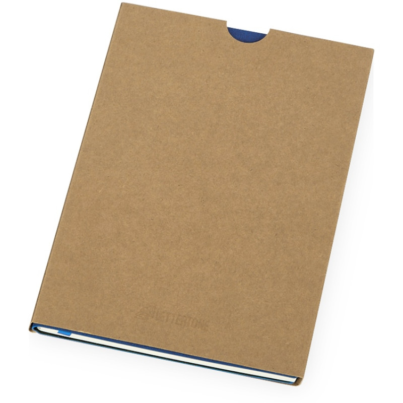 Блокнот "Horizon" с горизонтальной резинкой, гибкая обложка, 80 листов, синий