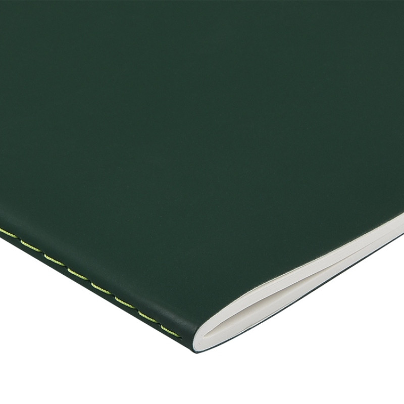 Тетрадь с каменной бумагой А5 "Carrara" 40 л., линейка, зеленый