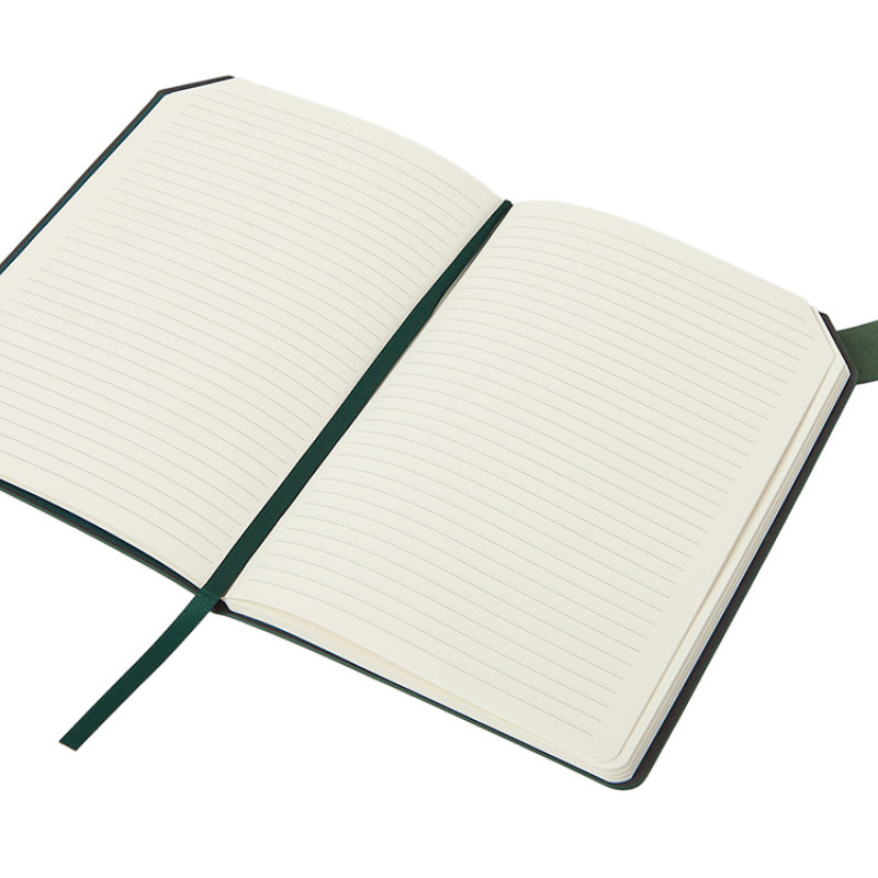 Блокнот А5 в гибкой обложке "Chaplin", зеленый