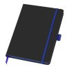 Блокнот "ColorNote Black", твердая обложка A5, 80 листов, черный с синим