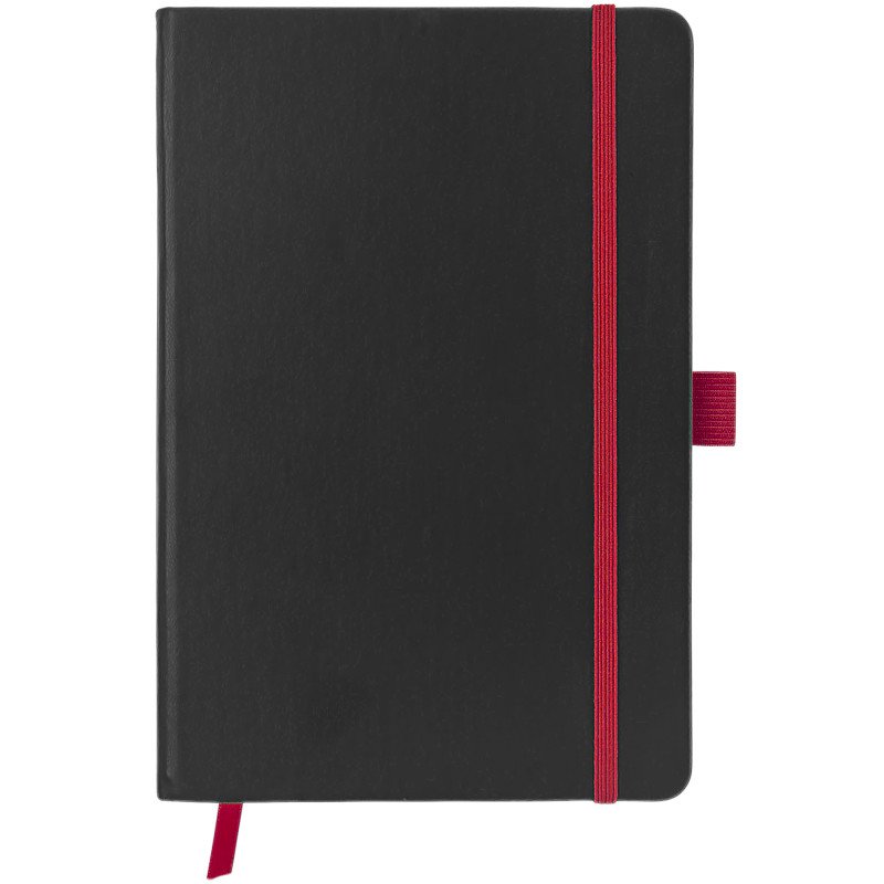 Блокнот "ColorNote Black", твердая обложка A5, 80 листов, черный с красным Блокнот "ColorNote Black", твердая обложка A5, 80 листов, черный с красным