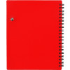 Блокнот "Контакт" с ручкой, красный