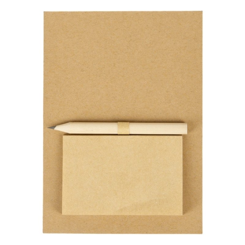 Магнит с блокнотом и карандашом для заметок "Magny", натуральный