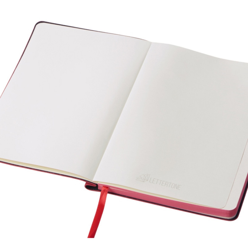 Блокнот А5 "Notepeno Max", 96 листов 80 гр/м2 белой FSC бумаги, красный