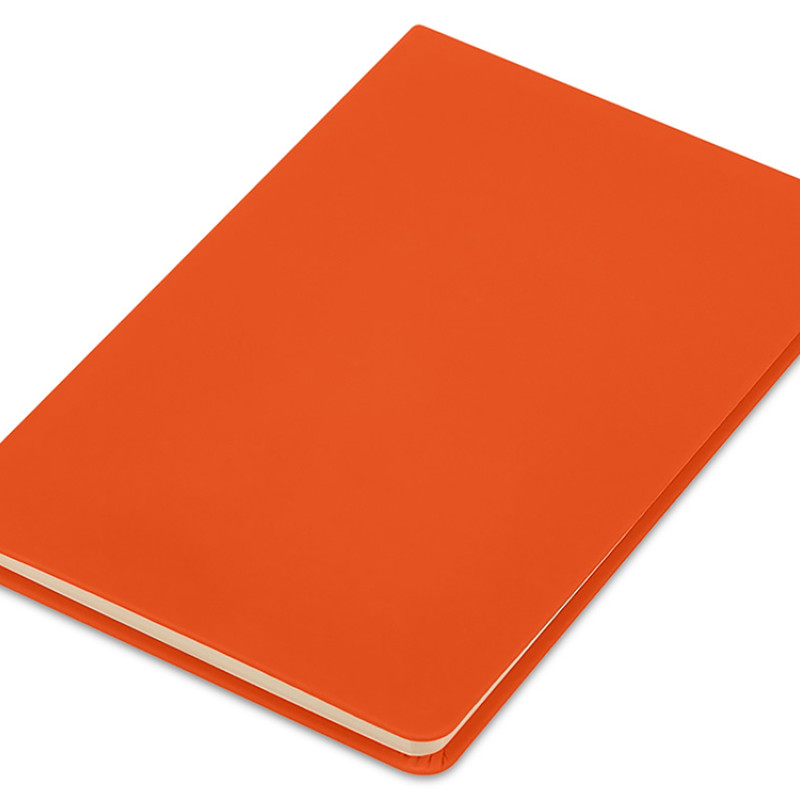 Блокнот в твердой обложке A5 «Виспи 2.0» в клетку, оранжевый