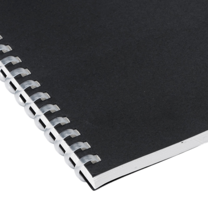 Блокнот на мягкой спирали А5 "Sahara", 60 листов 70 гр/м2, черный