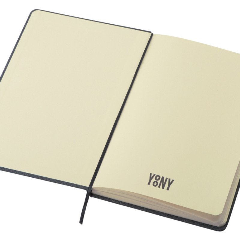 Блокнот А5 "Snow Hard" твердая обложка, 80 листов 70 гр/м2, черный