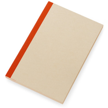 Блокнот А5 из переработанного тростника и RPET "Adiantum", 80 листов, гибкая обложка, красный