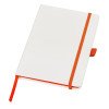 Блокнот "ColorNote White", твердая обложка A5, 80 листов, белый и оранжевый