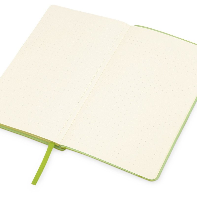 Блокнот «Notepeno» А5 с тонированными линованными страницами, зеленое яблоко